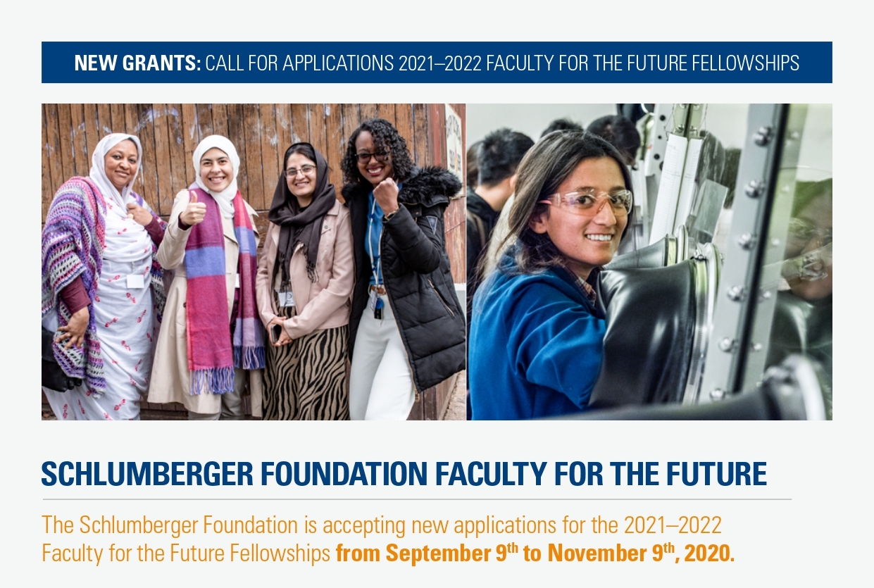INTERNACIONAL SCHLUMBERGER FOUNDATION FACULTY FOR THE FUTURE PROGRAM